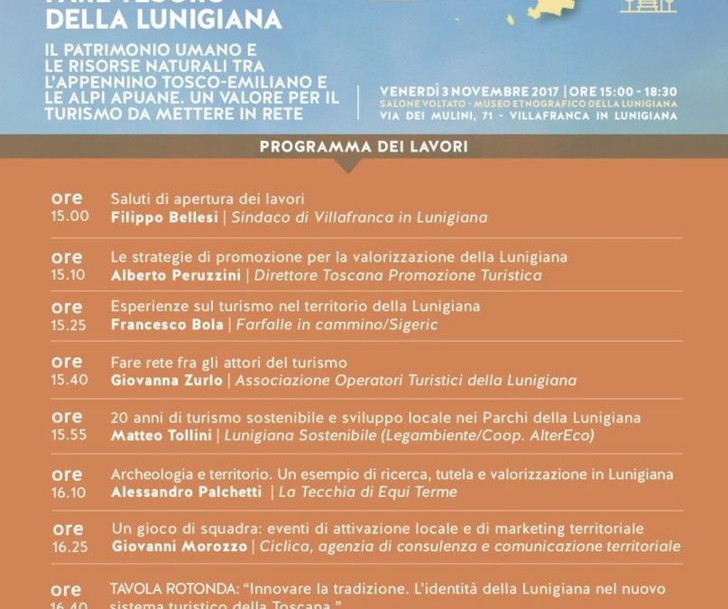 Lunigiana Sostenibile al Seminario ‘Cultura Natura Turismo, fare tesoro della Lunigiana’