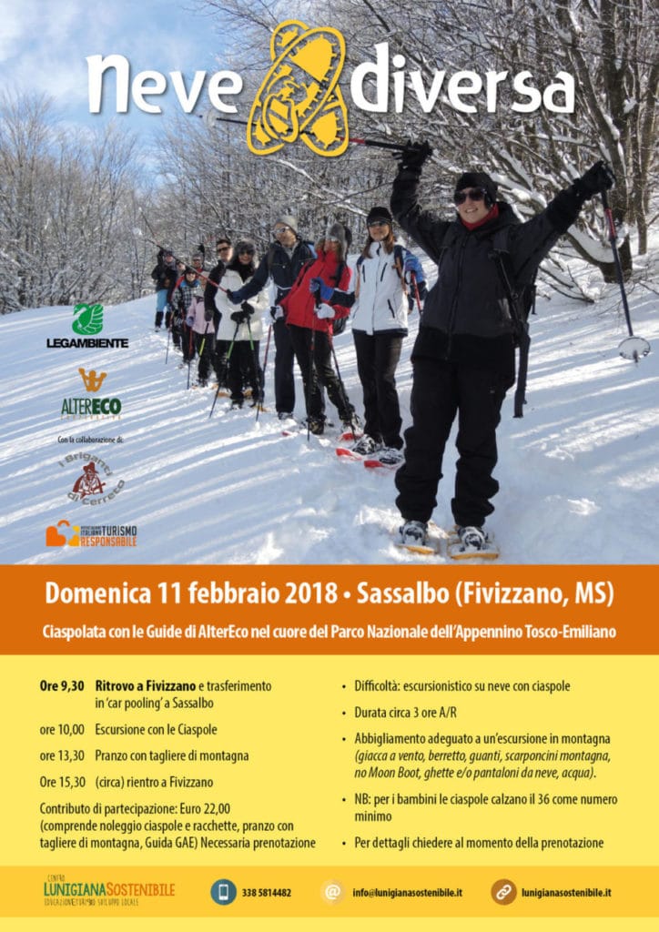 programma neve diversa lunigiana 11 febbraio 2018 programma neve diversa lunigiana 11 febbraio 2018