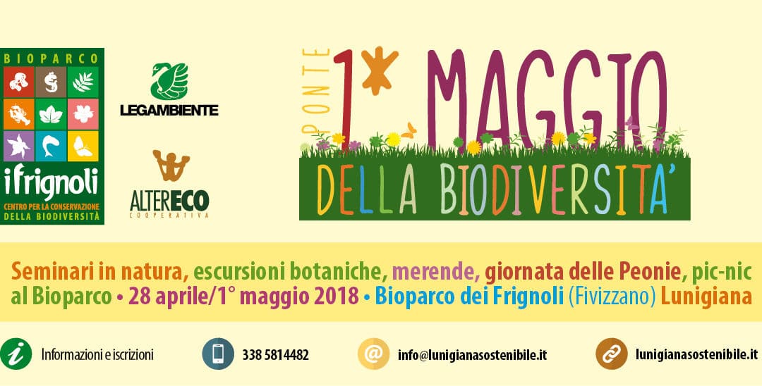 Ponte del 1° Maggio della Biodiversità – Al Bioparco dei Frignoli 28 aprile/1° maggio 2018